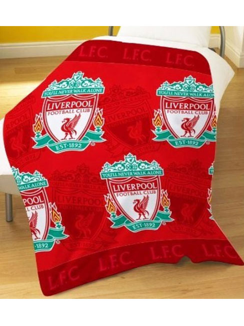 Liverpool FC 'Multi' Printed Fleece Blanket