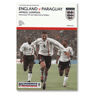 2002 England v Paraguay - International Friendly, Liverpool - 17th Apr. 2002