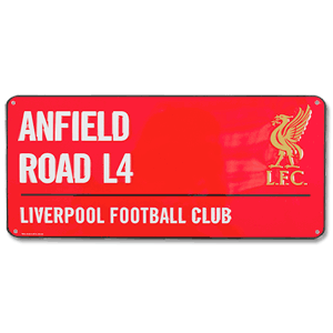 Liverpool Colour Street Sign - 40cm x 18cm
