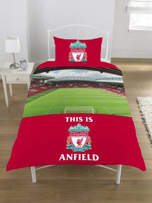 Liverpool FC Anfield Single Duvet Cover & Pillowcase Set
