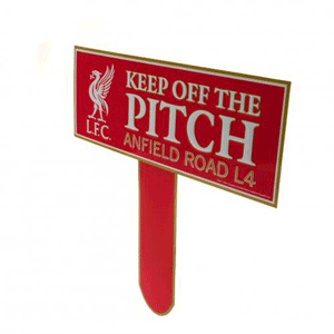 Liverpool Keep Off The Pitch Sign (31x30cm)