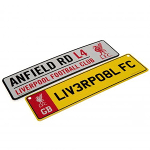 Liverpool Window & Fridge Sign Set (both 26x7cm)