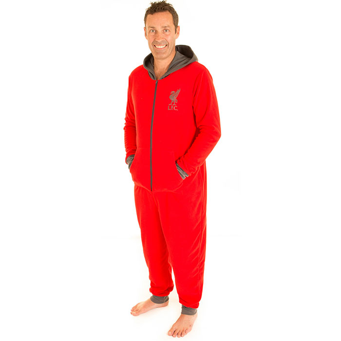 Personalised Liverpool FC Official Hooded Adult Onesie