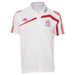 Liverpool FC Training White Polo Shirt 09/10