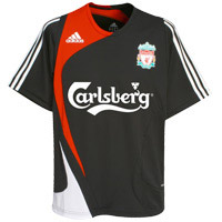LFC Black White and Red Training Top 2007/08