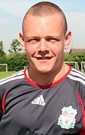 Jay Spearing Liverpool's Jay Spearing