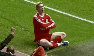 Torres gets the goal against Chelsea