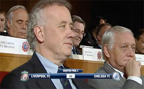 Rick Parry at Liverpool's UEFA Champions League draw