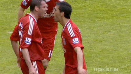 Carra and Arby have a scrap