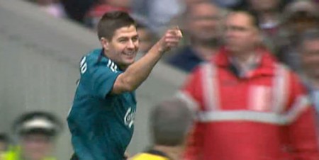 Gerrard scores against West Ham
