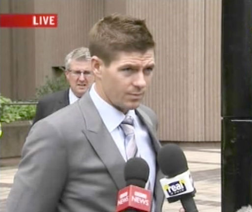 Steven Gerrard cleared of affray