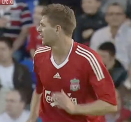 Gerrard scores against Tranmere