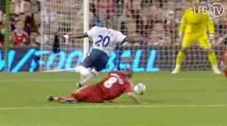 Gerrard gives away a penalty against Villa