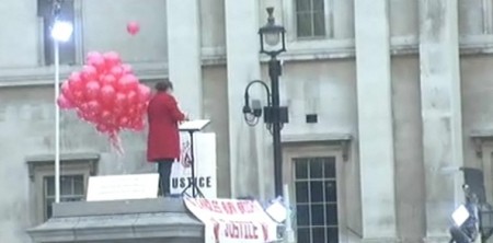 A balloon was released for each of the 96