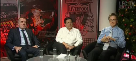 Ian Ayre, alongside the Chairman Tom Werner and John W Henry