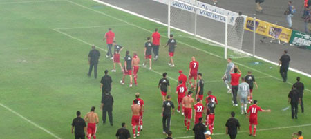 LFC players wave goodbye to the fans in Malaysia