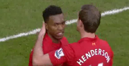 Daniel Sturridge scores against Swansea