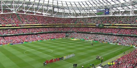 LFC - Celtic fans before the game in Dublin