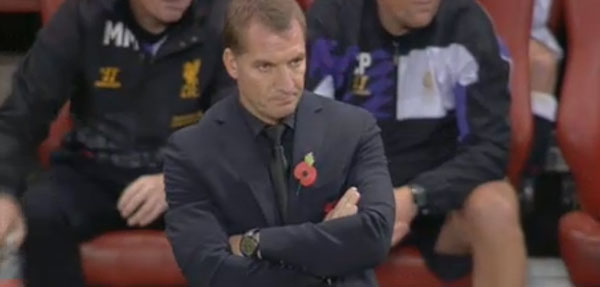 Brendan Rodgers at the Emirates