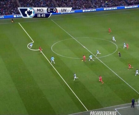 Liverpool's first goal was ruled offside