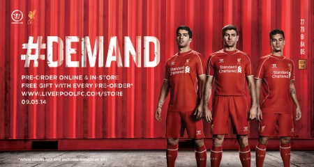 Pre Order your new LFC Home kit for 2014-5