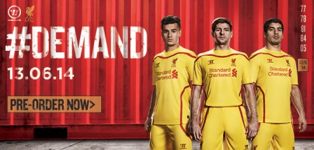 New LFC Away Shirts 2014/15