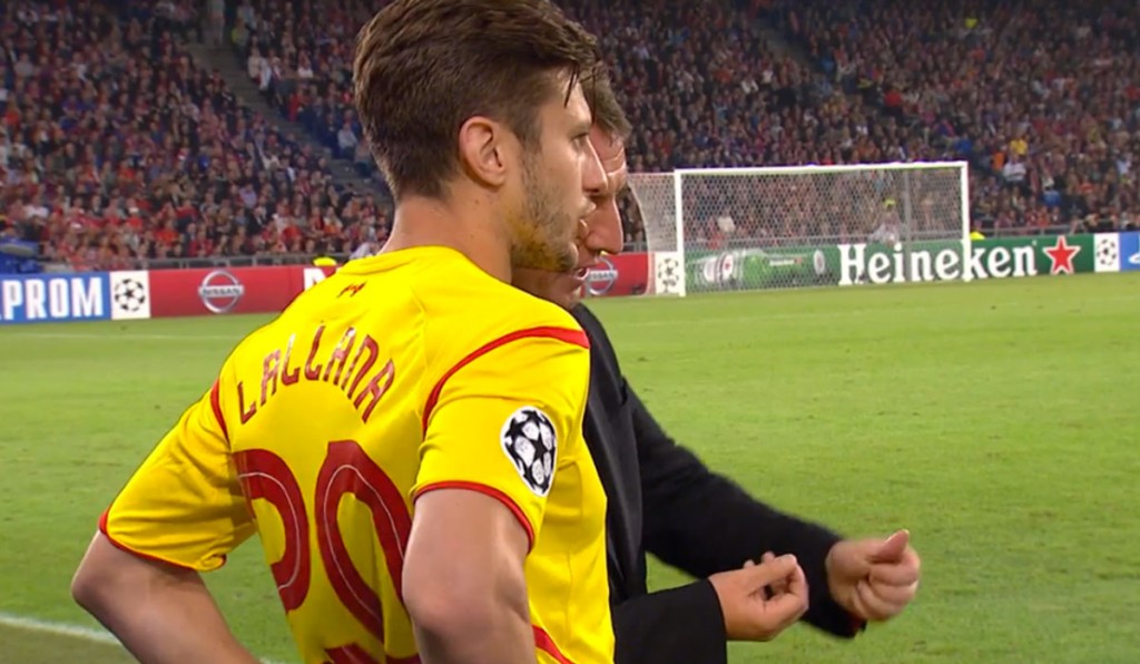 Lallana comes on in Basel