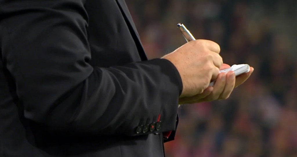 Brendan Rodgers - taking notes