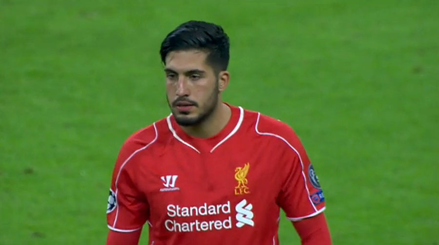Emre Can in action at the Bernabeu