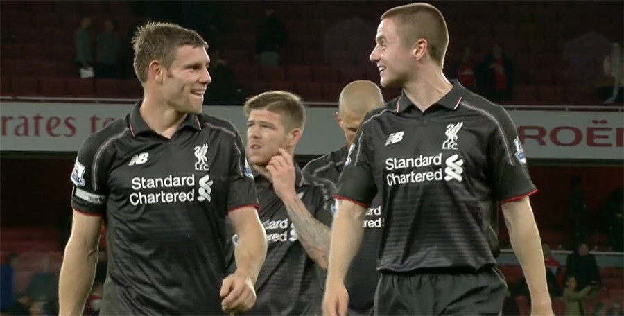 Jordan Rossiter makes his Premier League debut for Liverpool