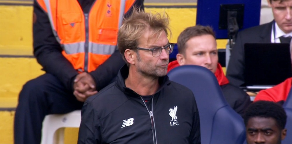 Jurgen Klopp takes charge of his first LFC game