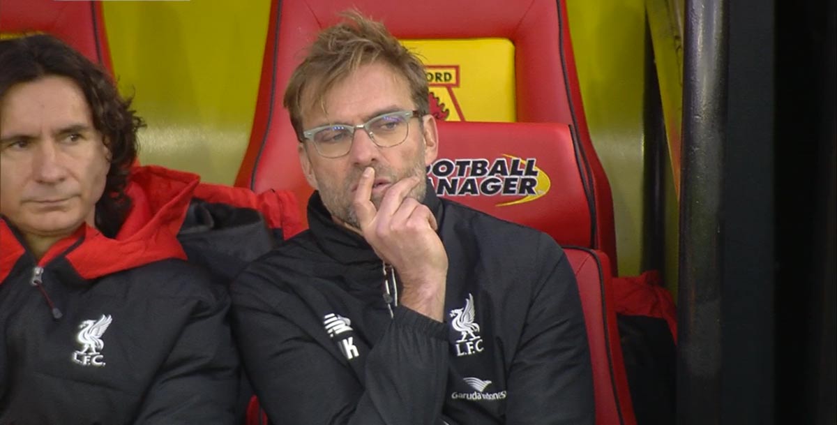 Jurgen Klopp frustrated at LFC's display