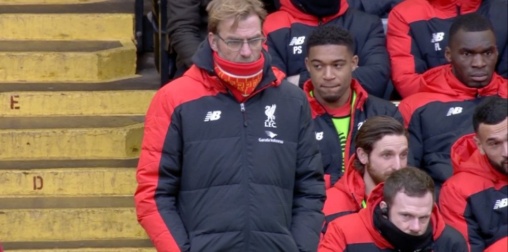 Klopp watches his first LFC - Man United game