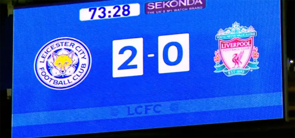 Leicester City 2-0 Liverpool