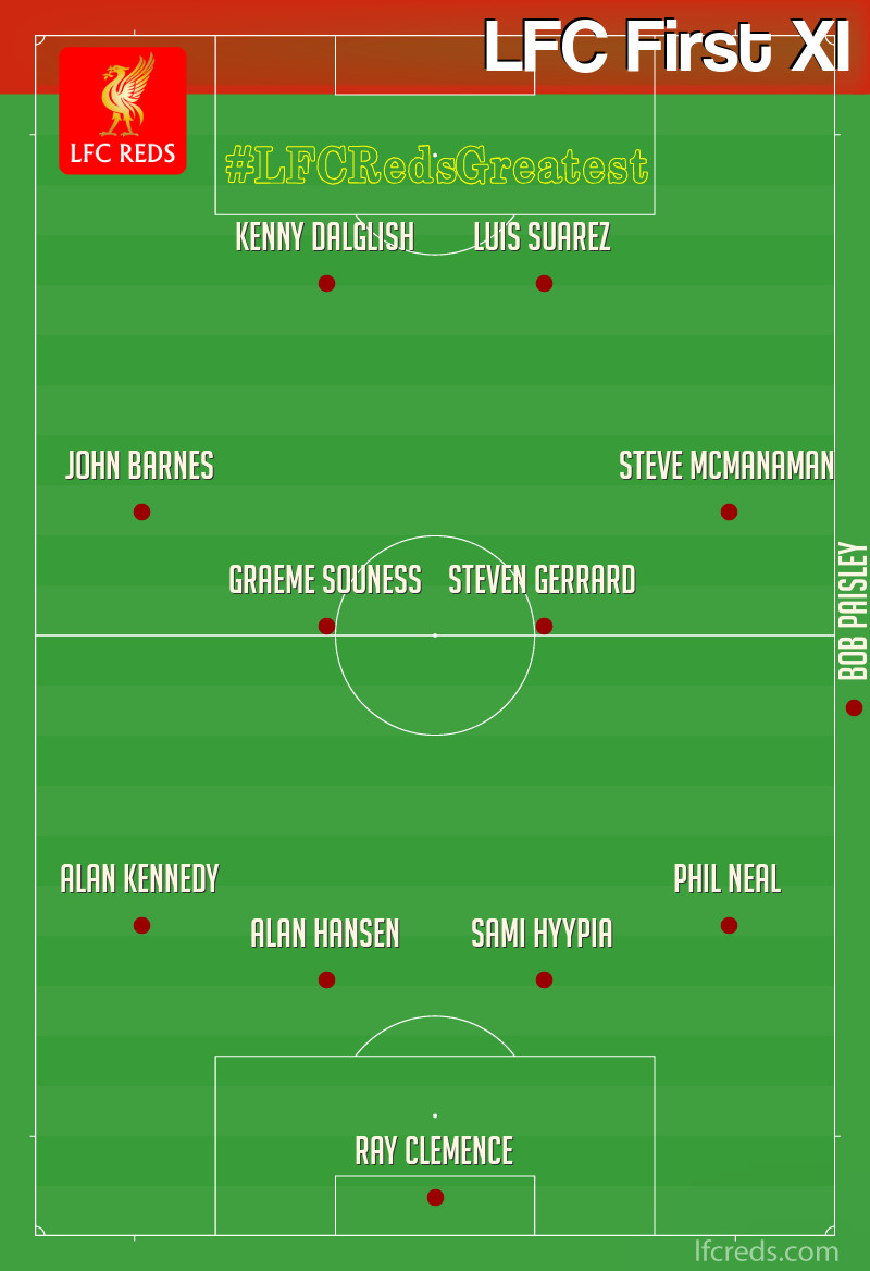 LFC Reds Greatest Ever XI