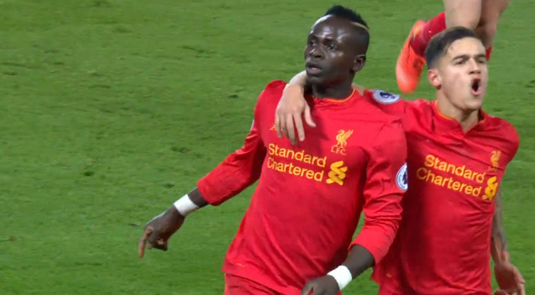 Sadio Mane scores twice against Spurs