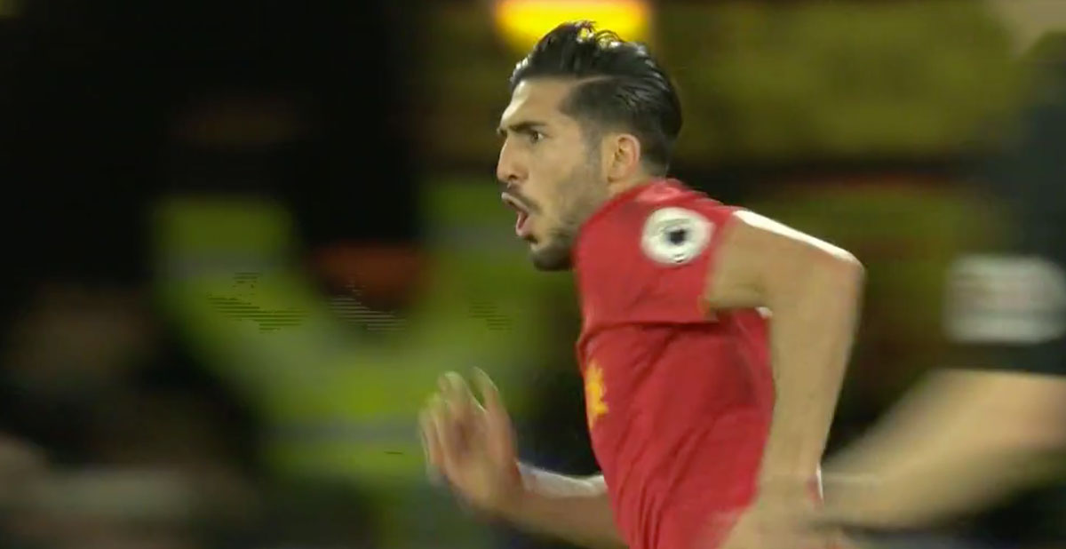 Emre Can hits a sensational strike against Watford