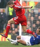 Steven Gerrard v Everton