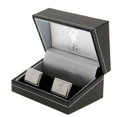 Liverpool Rectangle Liverbird Cufflinks - Stainless Steel