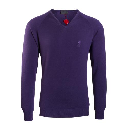 LFC Signature Collection Purple V Neck Jumper