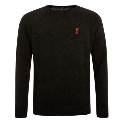 LFC Mens Charcoal Signature Crew Neck Jumper