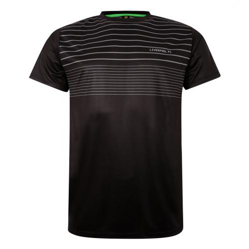 LFC Mens Black Tonal Stripe Sport Tee LFC Mens Black Tonal Stripe Sport Tee