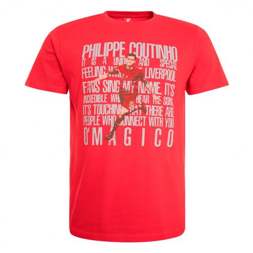Philippe Coutinho Red LFC T-Shirt - Mens Philippe Coutinho Red LFC T-Shirt - Mens