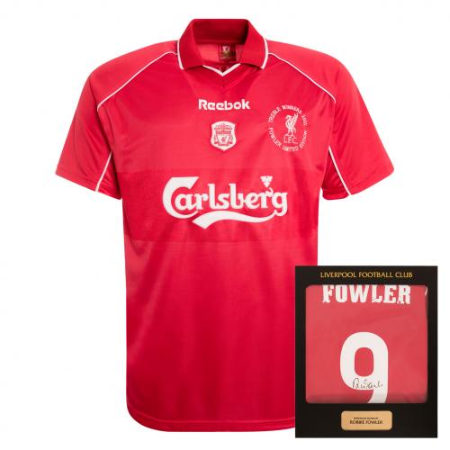 Robbie Fowler Signed and Boxed Shirt