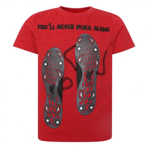 LFC Boys Red Marl Boot Tee