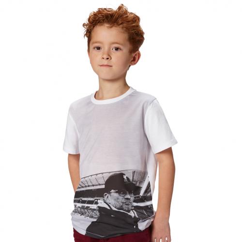 LFC Junior White Klopp Image Tee