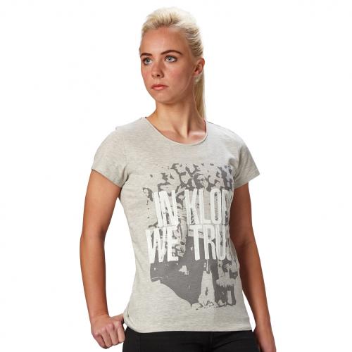 LFC Ladies Grey In Klopp We Trust Tee LFC Ladies Grey In Klopp We Trust Tee