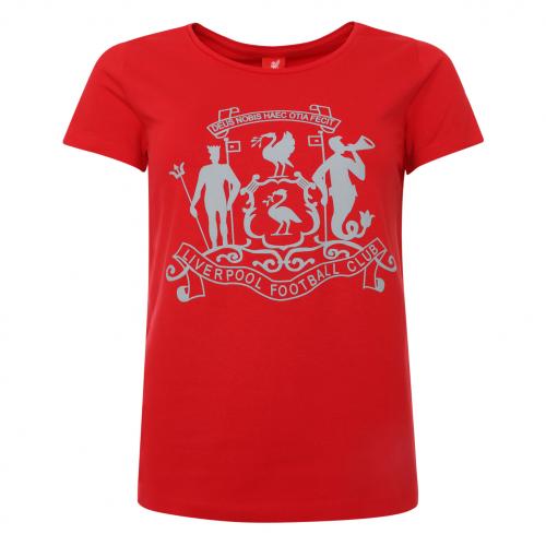 LFC Ladies Red Retro Crest Tee