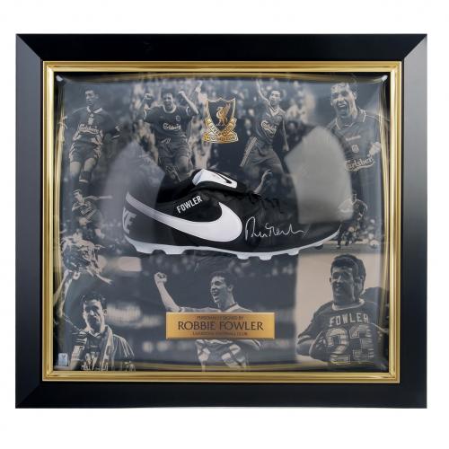 LFC Legend Robbie Fowler Framed Boot