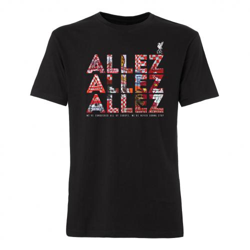 LFC Mens Black Allez Allez Allez Tee